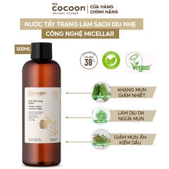 Nước Tẩy Trang Làm Sạch Dịu Nhẹ Chiết Xuất Bí Đao The Cocoon Winter Melon Micellar Water 500ml