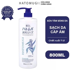 Sữa Tắm Hatomugi Chiết Xuất Ý Dĩ Làm Sáng Da Moisturizing & Washing 800ml