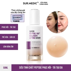 Tinh Chất Tái Tạo Phục Hồi Da Săn Chắc Sur.Medic Super Peptide Collagen Lifting Serum 50ml