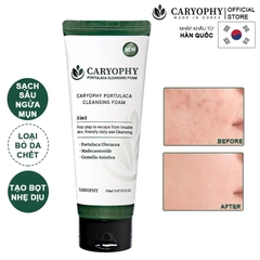 Sữa Rửa Mặt Caryophy 3In1 Ngăn Ngừa Mụn Giảm Thâm Portulaca Cleansing Foam 150ml
