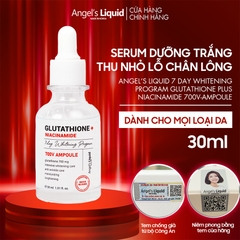 Tinh Chất Truyền Trắng Trị Nám Chuyên Sâu Angel's Liquid Glutathione + Niacinamide 700 V-Ampoule 30ml