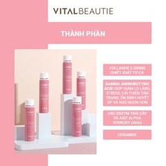 Nước Uống Bổ Sung Collagen Hỗ Trợ Làm Đẹp Và Ngăn Ngừa Lão Hóa Vital Beautie Super Collagen 25ml*30 ống