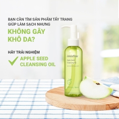 Dầu Tẩy Trang Chiết Xuất Tinh Chất Hạt Táo Xanh Innisfree Apple Seed Cleansing Oil 150ml