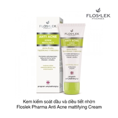 Kem Dưỡng Kiểm Soát Dầu Và Điều Tiết Nhờn Floslek Anti Acne Mattifying Cream 50ml
