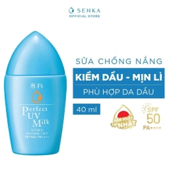 Chống Nắng Dạng Sữa Senka Perfect UV Milk SPF 50+/PA+++ 40ml