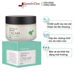 Kem Dưỡng Da Cấp Ẩm, Làm Dịu Da, Phục Hồi Da, Giảm Thâm Nám GoodnDoc Centella Repair Cream 50ml