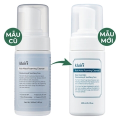 Sữa Rửa Mặt Tạo Bọt Dưỡng Ẩm, Dịu Nhẹ Klairs Rich Moist Foaming Cleanser 100ml