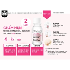 Dung Dịch Chấm Mụn, Giảm Sưng Viêm Cấp Tốc Neogen Dermalogy A-Clear Soothing Pink Eraser 15ml