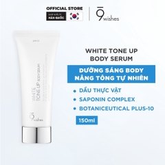 Kem Dưỡng Nâng Tone, Sáng Da Toàn Thân 9Wishes  White Tone-up Body Serum 150ml