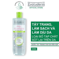 Nước Tẩy Trang Evoluderm Micellar Cleansing Water Reactive Skins 500ml