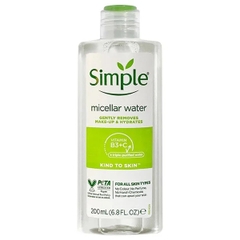 Nước Tẩy Trang Lành Tính Simple Kind To Skin Micellar Cleansing Water 200ml