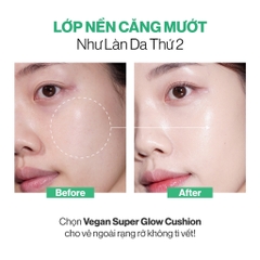 Phấn Nước Dưỡng Ẩm Căng Bóng Gilaa Vegan Super Glow Cushion 15g