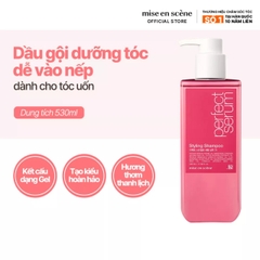 Bộ Gội Xả Suôn Mượt Vào Nếp Dành Cho Tóc Uốn Mise en scene Perfect Serum Styling 680ml