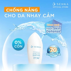 Sữa Chống Nắng Lành Tính, Dành Cho Da Nhạy Cảm Senka Perfect UV Gentle Milk A SPF 50+/PA++++ 40ml