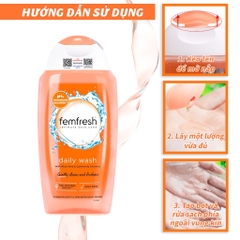Dung Dịch Vệ Sinh Phụ Nữ Dưỡng Ẩm Cân Bằng Độ pH Femfresh Daily Intimate Wash 250ml