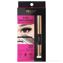 Mascara 2 Đầu Browit by Nongchat 2 in 1 Universal Mascara and Eyeliner