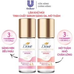 Lăn Khử Mùi Tinh Chất Serum Sáng Da, Mờ Thâm Dove 3% Niacinamide 45ml