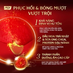 Bộ Gội Xả Bóng Mượt, Giảm Khô Xơ Rối Tsubaki Premium Moist 490ml