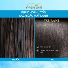 Bộ Gội Xả Phục Hồi Hư Tổn, Sạch Dầu Mát Lạnh Tsubaki Premium Cool 490ml