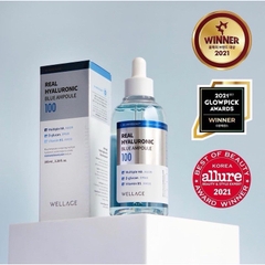 Tinh Chất Siêu Cấp Nước, Phục Hồi Da Căng Bóng Wellage Real Hyaluronic Blue Ampoule 75ml