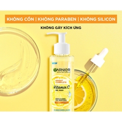Gel Rửa Mặt Vitamin C Sạch Sâu Dịu Nhẹ Sáng Da Garnier Skin Naturals Bright Complete Vitamin C Gel Wash 120ml
