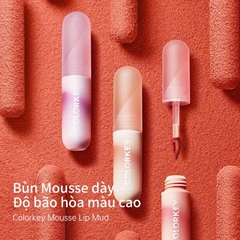 Son Colorkey Nhung Mờ Mousse Lip Mud Matte 2g
