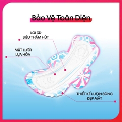Băng Vệ Sinh Siêu Ban Đêm Kotex Mỏng Cánh 35cm Gói (8+1 miếng)