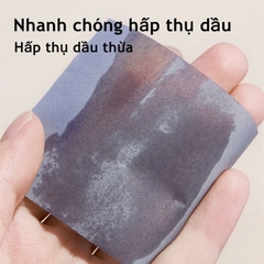 Giấy Thấm Dầu Than Tre Hoạt Tính Kèm Gương Gecomo 100 Tờ