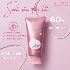 Sữa Rửa Mặt Tạo Bọt Ẩm Mịn, Săn Chắc Da Senka Perfect Whip Collagen In 120g