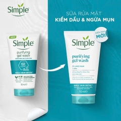 Sữa Rửa Mặt Kiềm Dầu Ngừa Mụn Simple Purifying Gel Wash 150ml