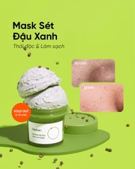 Mặt Nạ Đất Sét Đậu Xanh Thải Độc & Làm sạch Beplain Mung Bean Pore Clay Mask 120ml