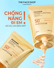 Kem Chống Nắng The Face Shop Power Long Lasting Sun Cream 50ml SPF50+ 50ml