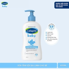 Sữa Tắm Gội Cho Bé Cetaphil Baby Gentle Wash & Shampoo 400ml