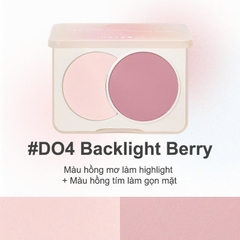 Bảng Má Hồng JudyDoll Dual Color Combination Blush 6g - D04 Blacklight Berry