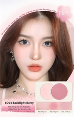 Bảng Má Hồng JudyDoll Dual Color Combination Blush 6g - D04 Blacklight Berry