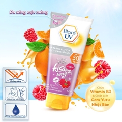 Serum Dưỡng Thể Chống Nắng Kháng Bụi Bioré UV Anti-Pollution Body Care Serum SPF 50+/PA+++ 150ml