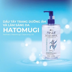 Dầu Tẩy Trang Hatomugi Ý Dĩ Dưỡng Ẩm, Làm Sáng Da The Cleansing Oil 500ml