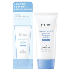 Kem Chống Nắng Vật Lý Cho Da Nhạy Cảm Make P:rem UV Defense Me Calming Sun Cream SPF50+ PA++++ 50ml