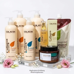 Dầu gội và xả phục hồi Colatin Collagen & Keratin  Natural Care 500ml 1000ml