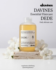 Dầu gội xả Davines DEDE làm sạch dịu nhẹ hàng ngày 250ml