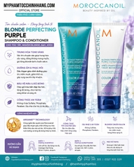 Dầu Gội Moroccanoil Tím Khử Ánh Vàng (Moroccanoil Blonde Perfecting Purple 200ml/ 1000ml