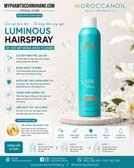 Gôm Xịt Giữ Nếp Moroccanoil Luminous Hairspray 330ml (cứng - Strong Hold hoặc siêu cứng Extra Strong Hold)