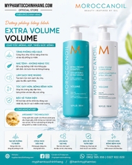 Dầu Gội & Dầu Xả Tăng Phồng Moroccanoil Extra Volume 250ml/ 500ml/ 1000ml