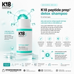 Gội K18 Detox - K18 Biomicmetic Peptide Prep Detox Shampoo 250ML- 930ML