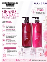 Dầu gội Milbon giữ màu mượt tóc Grand linkage S, W, V 500ml