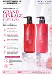 Dầu gội Milbon giữ màu mượt tóc Grand linkage S, W, V 500ml
