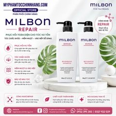 Gội xả Milbon Restorative bổ sung keratin cho tóc nhuộm tẩy 200ml- 500ml