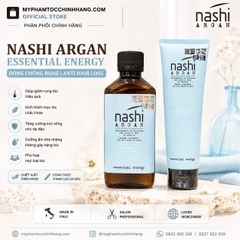 Bộ dầu gội – dầu xả chống rụng tóc Nashi Energy -Nashi Argan Energy Shampoo & Conditioner