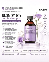 DẦU GỘI XẢ TÍM KHỬ ÁNH VÀNG NASHI  BLONDY JOY 250ML -  150ML/ 1000ml