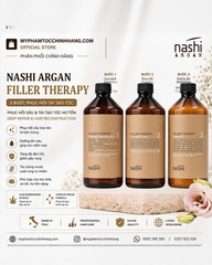 Bộ phục hồi cấu trúc tóc Nashi Filler Therapy 3 bước chuyên sâu Nashi Filler Therapy Step 1 – 2 – 3 1000ml